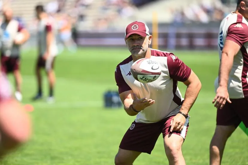 Aurélien Cologni, l'entraîneur de la défense de l'UBB, au sujet des plaquages « pivotants » : « Une technique pas adaptée au rugby »