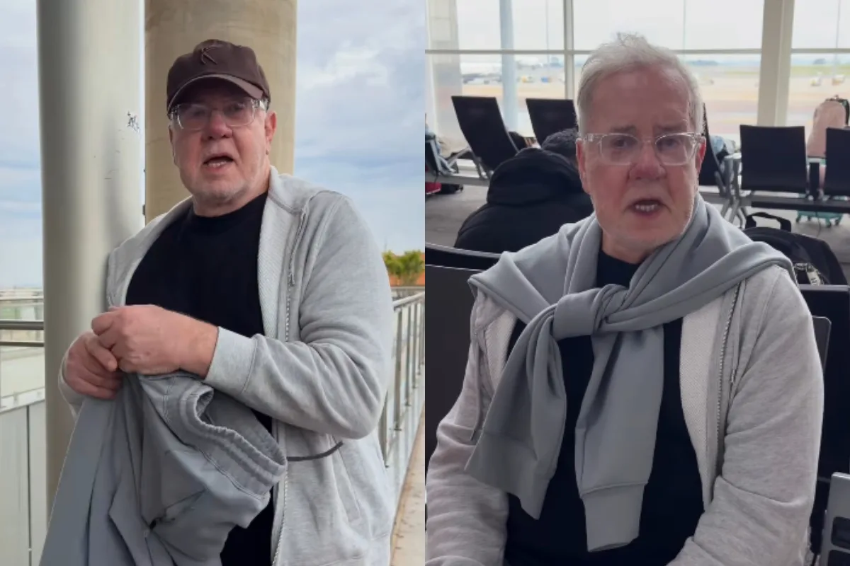 Luiz Fernando Guimarães dá “jeitinho” após perrengue em aeroporto