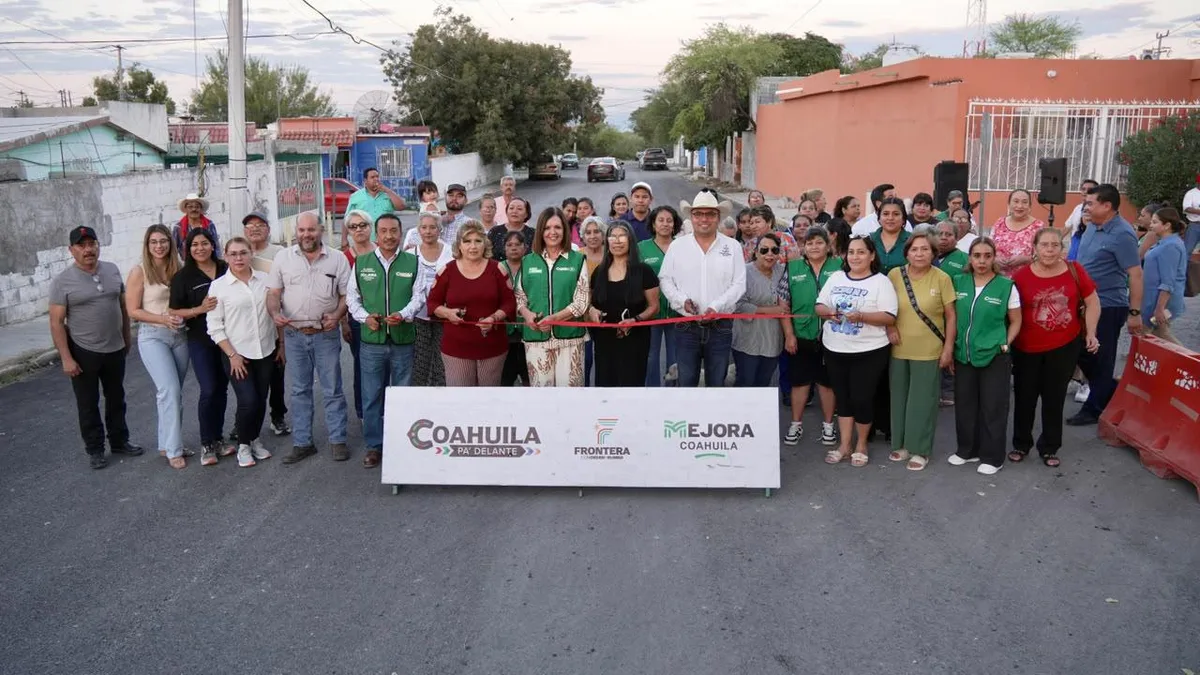 Entregan más recarpeteo en calles de Frontera; obra quedó lista en tres semanas