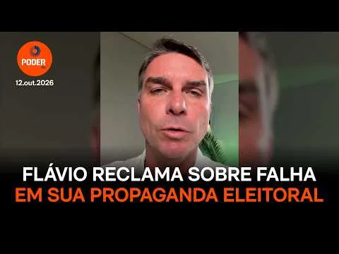 Propaganda de Flávio Bolsonaro fica sem áudio na TV nesta 2ª feira