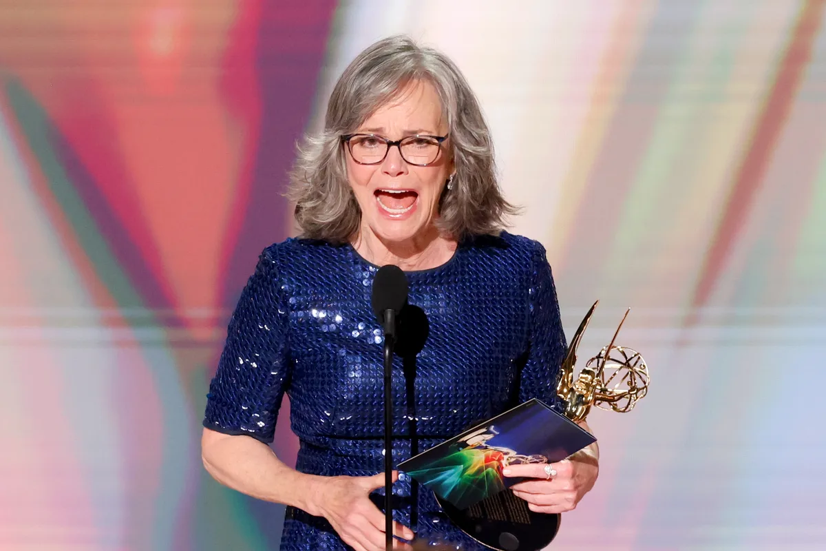 Sally Field Seems Stunned By Her Emmy Lead Actress In A Movie Win For ‘Remarkably Bright Creatures’: “This Wasn’t Supposed To Happen!”