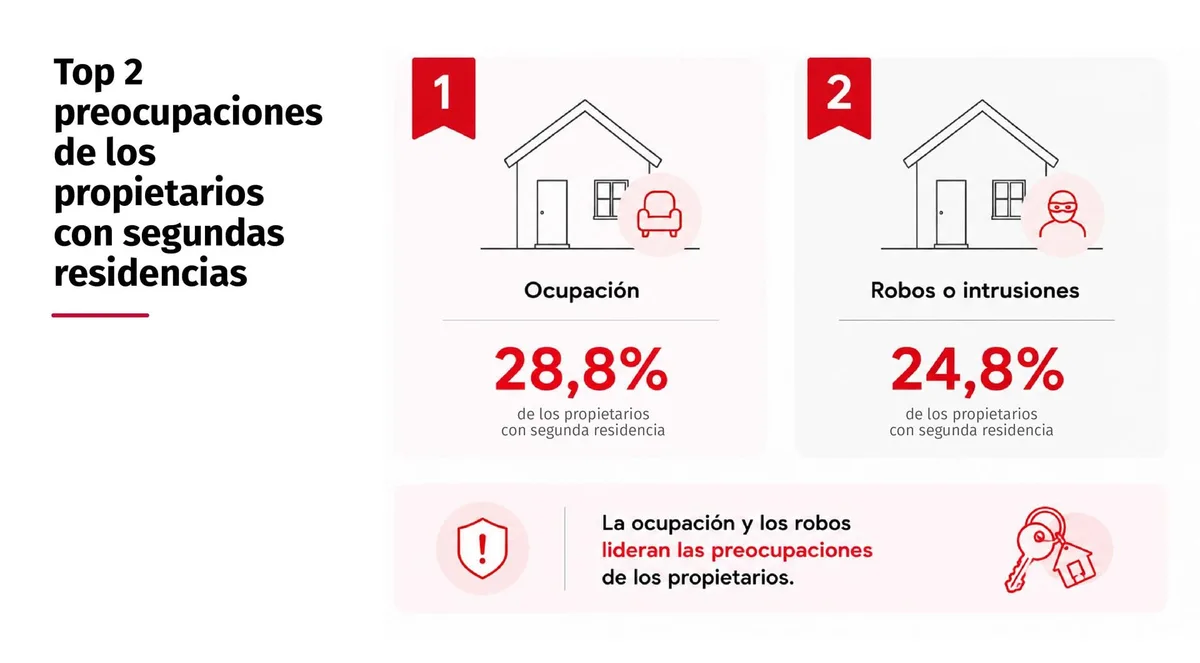 El 73% de los propietarios refuerza la seguridad de su segunda vivienda tras vacaciones, según un estudio de Verisure