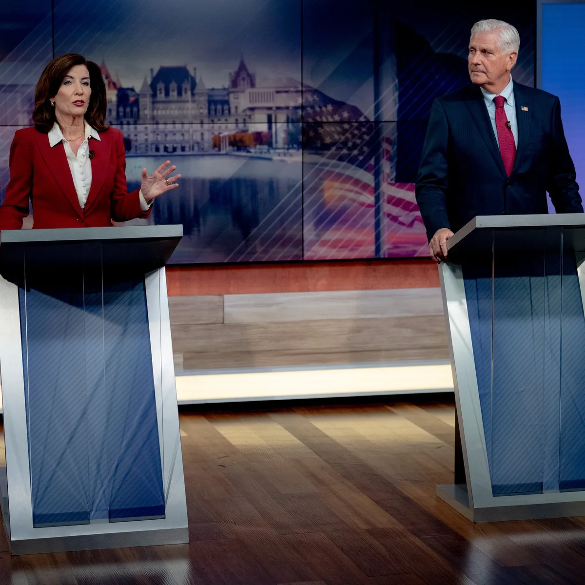 Hochul and Blakeman in Heated Debate on Trump, Mamdani and High Prices