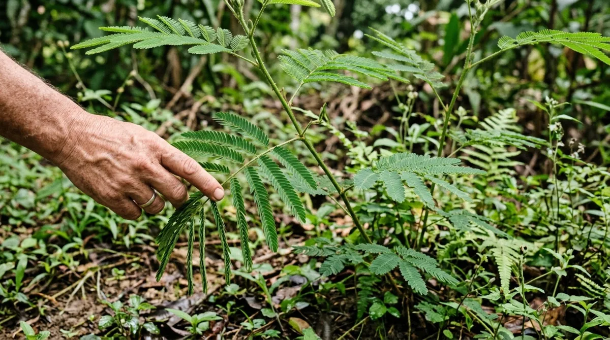 A planta que fecha suas folhas quando alguém toca nela e consegue realizar movimentos visíveis em poucos segundos
