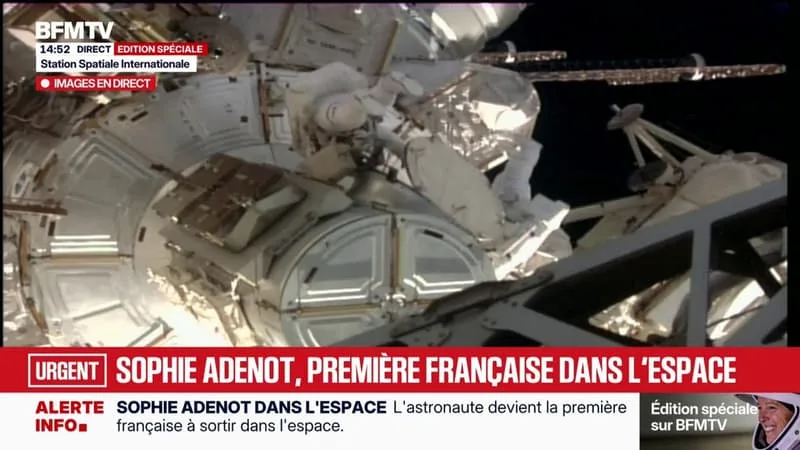 L'astronaute Sophie Adenot entame sa sortie de l'ISS et devient la première Française dans l'espace