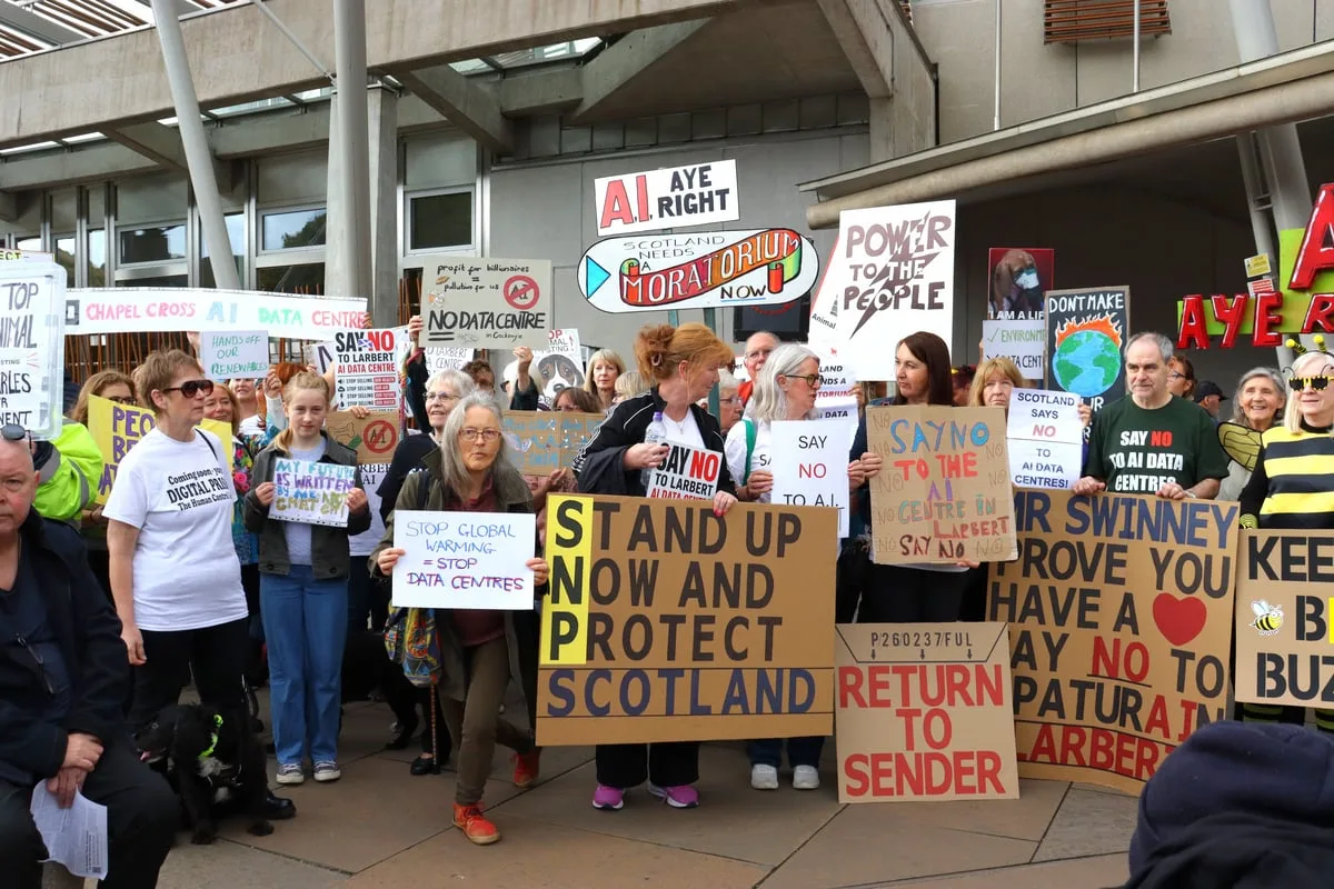 Campaigners ‘won’t stop’ until moratorium announced on AI data centres