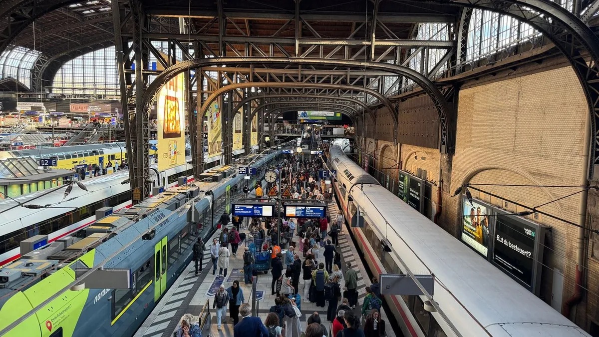 Bahn: Bahn rechnet mit mehr Menschen am Hamburger Hauptbahnhof