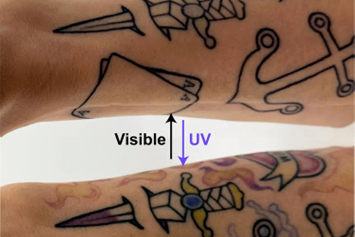 Cientistas criam tinta que permite esconder e revelar tatuagens