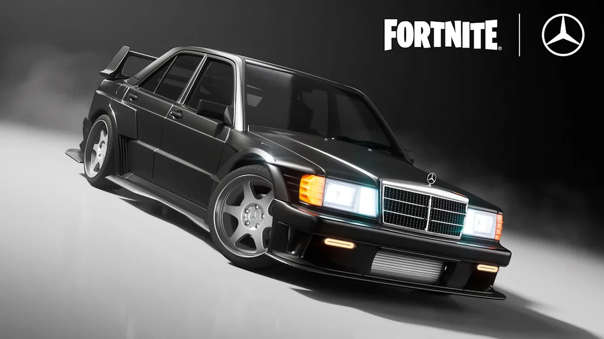 Mercedes 190 E Evo II x Fortnite - Kult-Mercedes wird zum Gaming-Star
