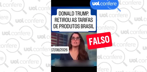 Trump não cancelou tarifaço a produtos do Brasil; vídeo é de 2025