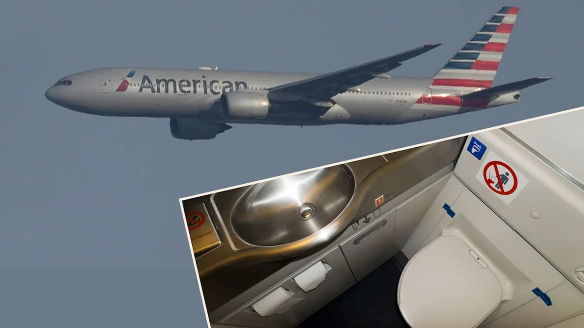 Auf dem Flug nach Dallas - Klo-Kollaps über dem Atlantik
