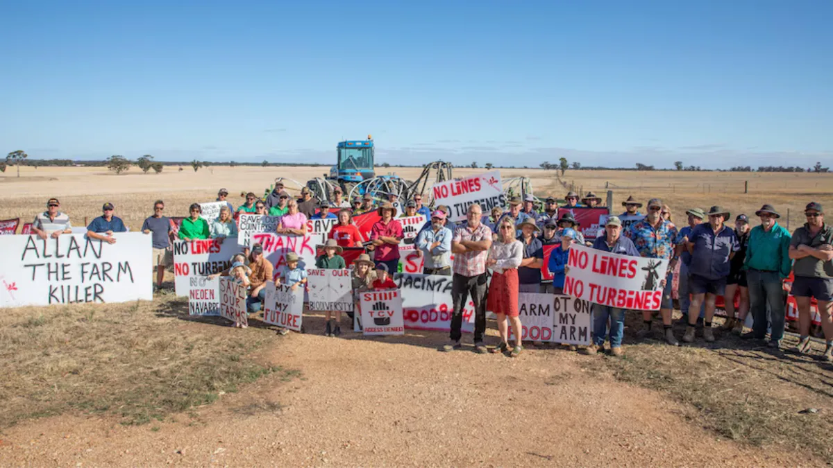 12 Australian farming families fined $814 each over power line survey access