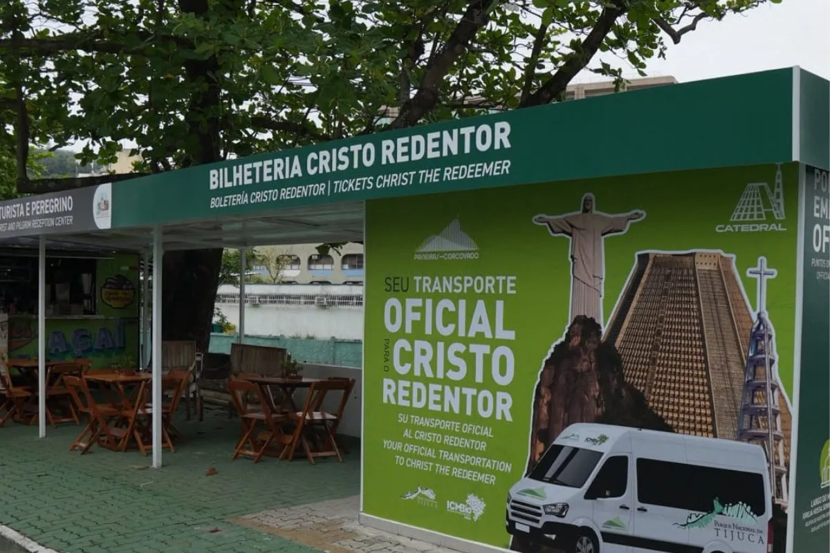 Cristo Redentor ganha novo ponto de embarque para as vans oficiais a partir do dia 23