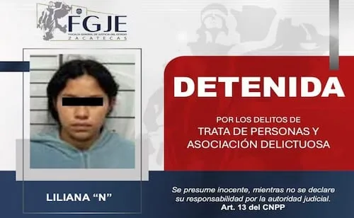Detienen a mujer reportada como desaparecida en Zacatecas; la investigan por trata y reclutamiento criminal