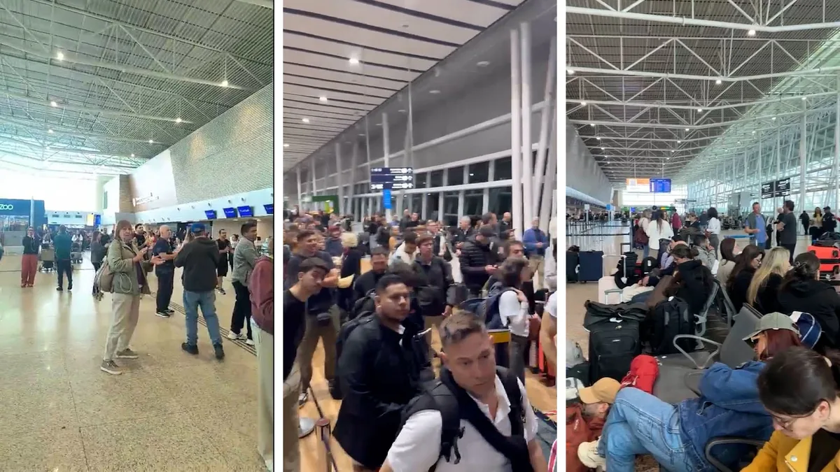 Un avión que se dirigía de Buenos Aires a Madrid aterrizó de emergencia en Brasil y hay 400 pasajeros varados desde el domingo