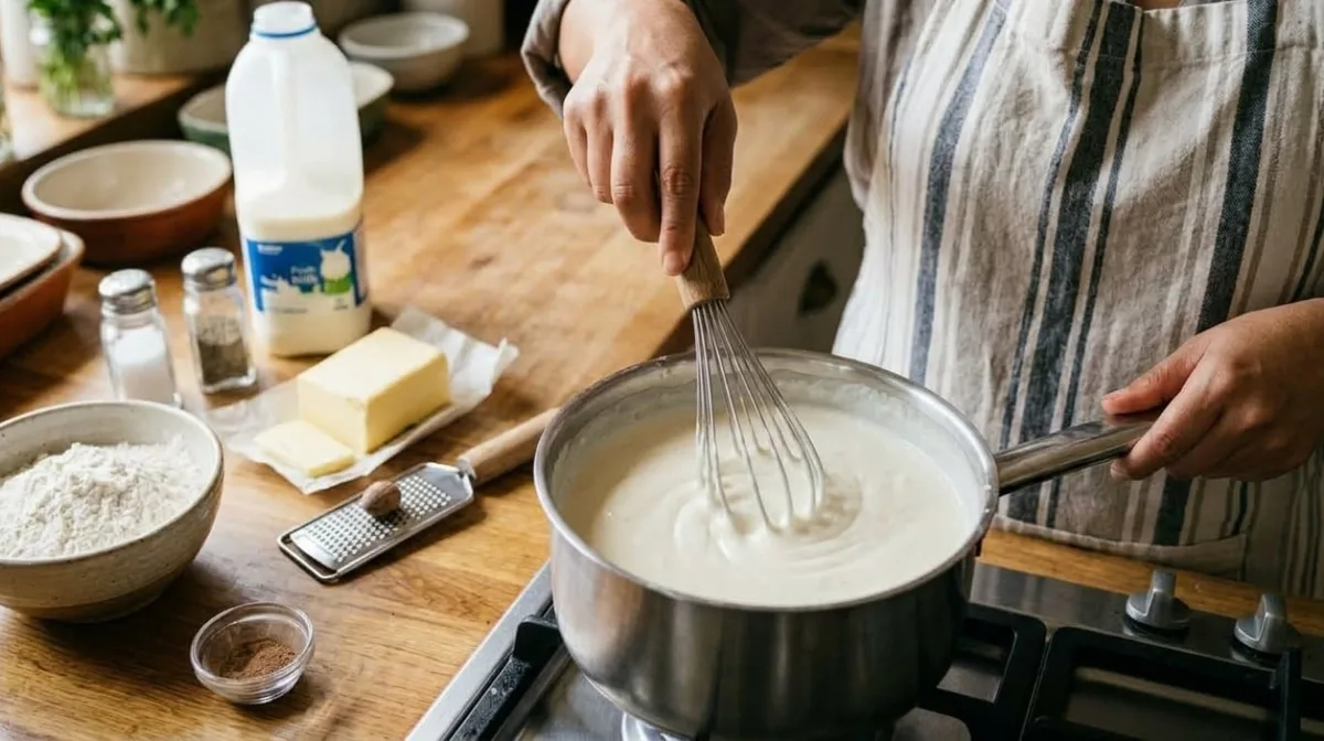 Los cocineros coinciden: “Para que la salsa blanca quede más cremosa, no agregues más manteca, sino 50 ml de leche”