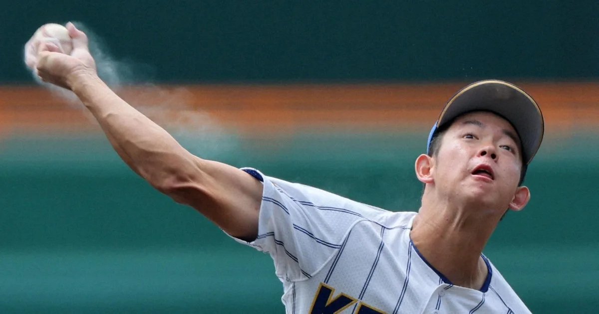 健大高崎の「二刀流」佐藤 6回無失点投球と決勝打 夏の甲子園
