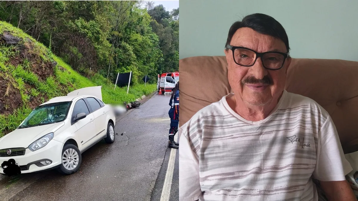 Médico gaúcho e motociclista morrem após batida entre carro e moto no Oeste de SC