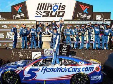 Kyle Larson surges to second in NASCAR postseason Chase heading to Bristol track he's dominated