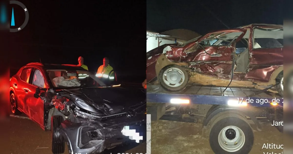 Três ficam feridos após acidente entre dois carros na PR-444 em Arapongas