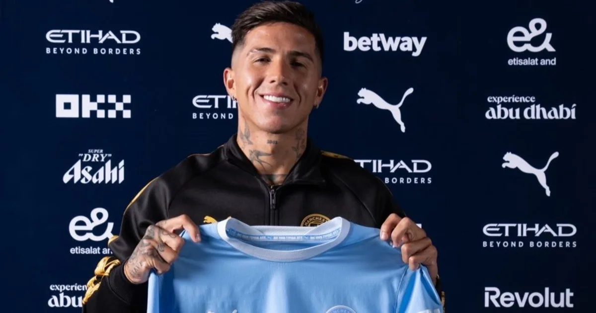 El video presentación de Enzo Fernández en el Manchester City y el comentario de Erling Haaland: "Es un jugador de clase mundial"