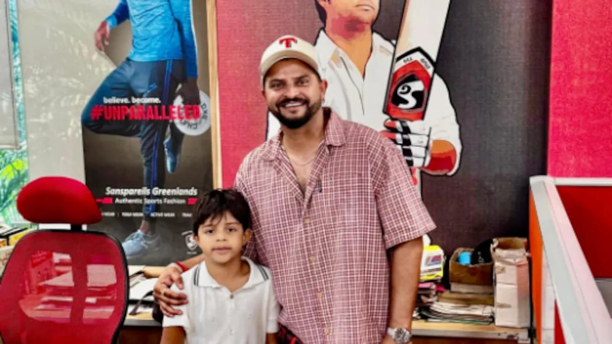 'Like Father, Like Son': Suresh Raina's Son Rio Begins Cricket Journey