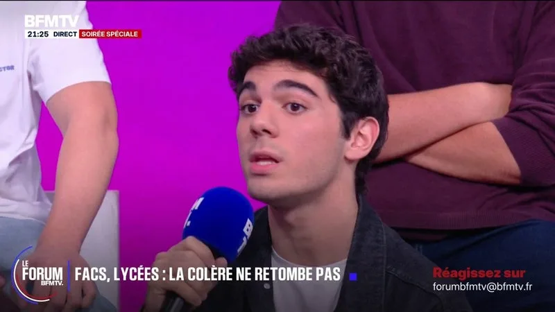FORUM BFMTV - Mouvement lycéen: "Il faut mal connaître les mouvements sociaux pour se dire que les vacances vont arrêter les choses", indique Henry, élève dans un lycée parisien
