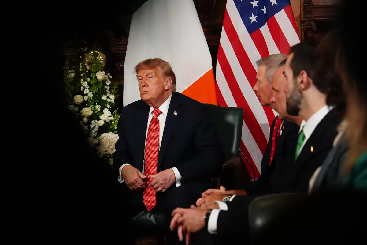 Trump calls for Irish reunification during visit to his Doonbeg golf course