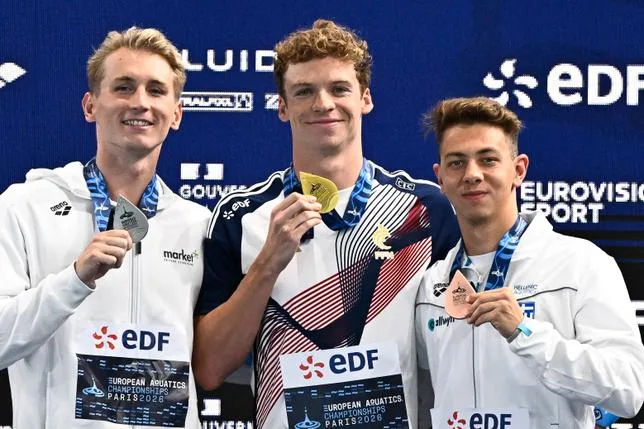 Euro de natation : Léon Marchand et Mary-Ambre Moluh décrochent l’or et font briller la France