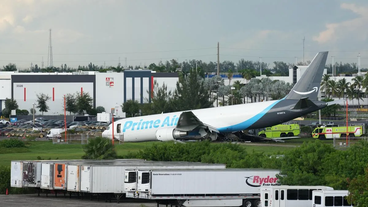 At least five dead after Amazon cargo plane barreled off runway at Miami airport
