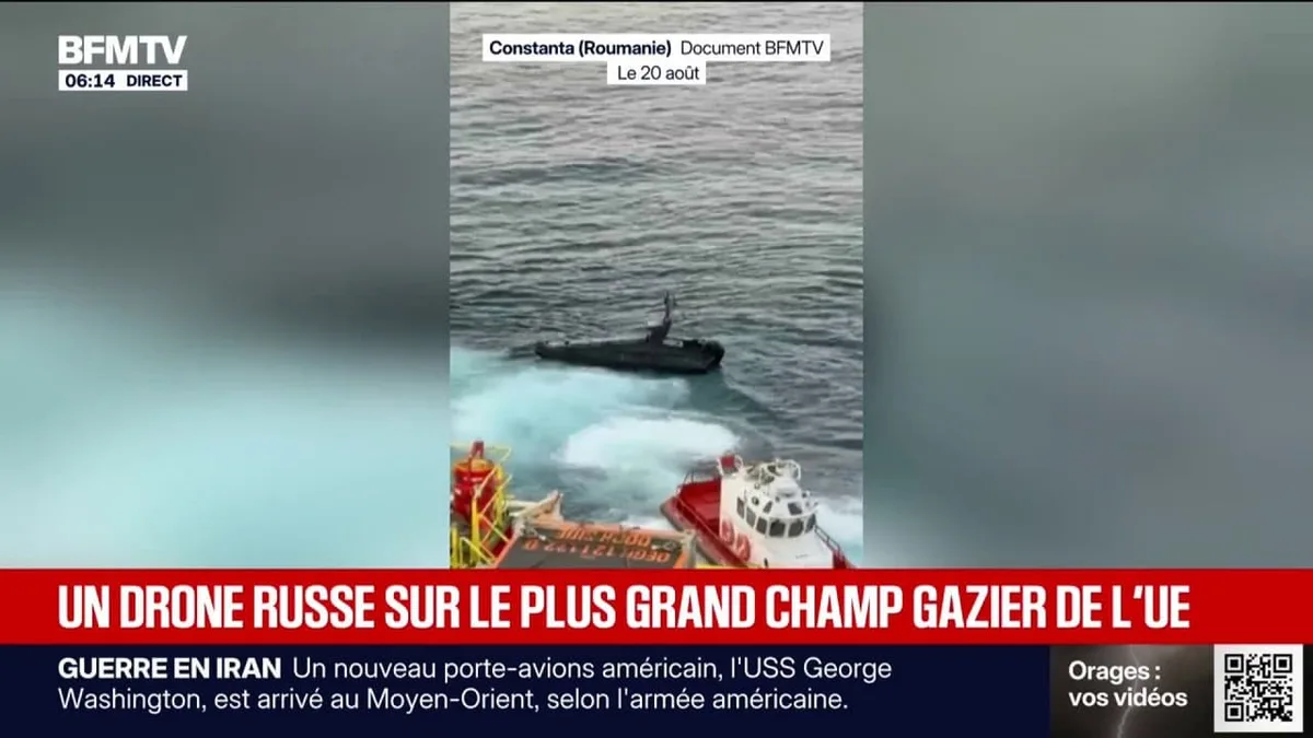 Roumanie: un drone maritime détruit près d'un projet gazier en mer Noire