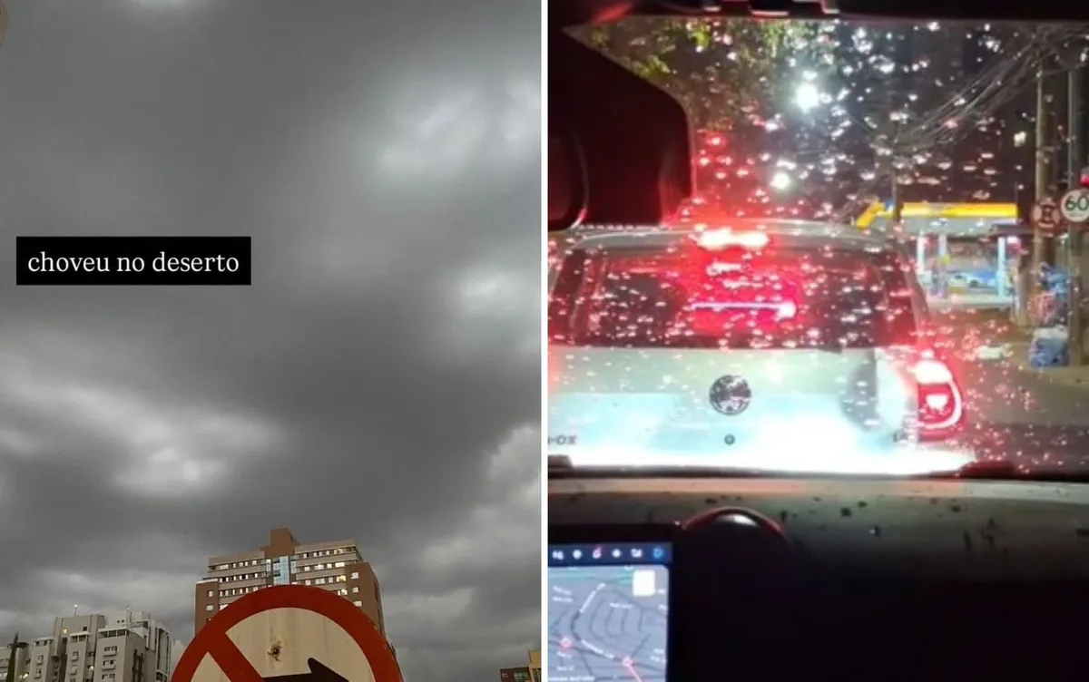 Chuva chega a Goiânia após dias de calor intenso; vídeo
