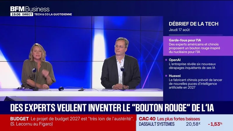 Des experts veulent inventer le "bouton rouge" de l'IA - 17/09