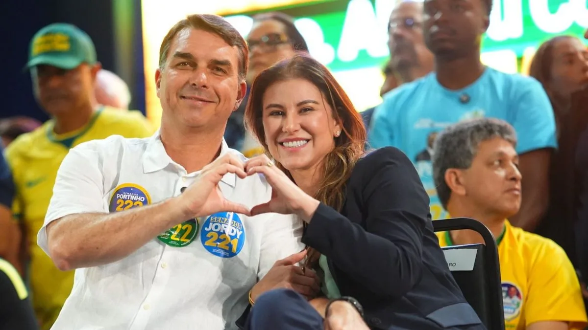 Esposa de Flávio Bolsonaro falta em agenda em Mato Grosso do Sul após ‘ameaças do crime organizado’
