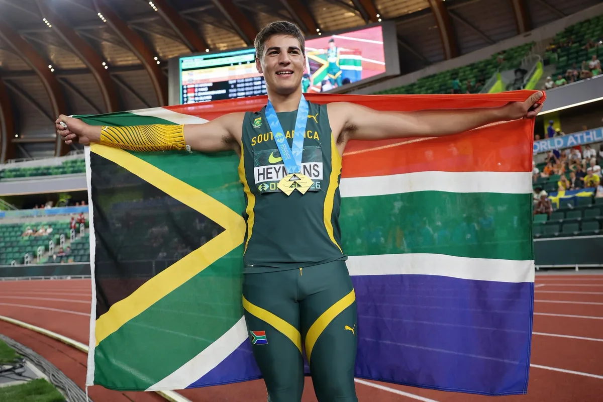 Victorious Jan-Hendrik Heymans enjoys a golden sunrise