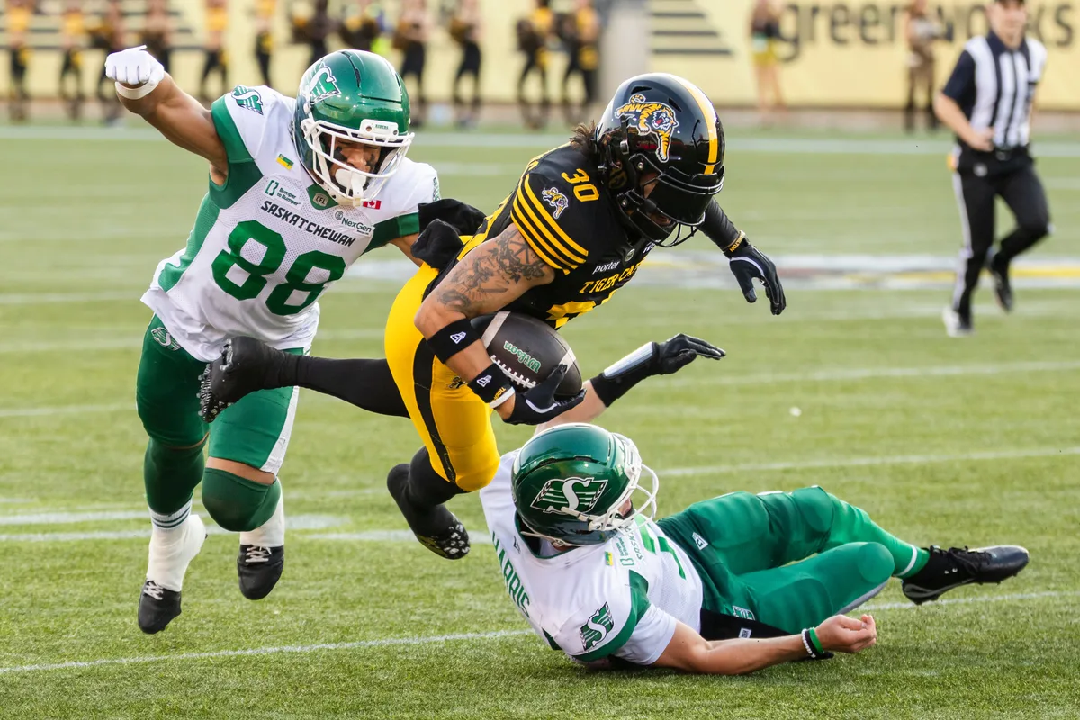 Tre Ford comes off the bench to help Tiger-Cats rally past Roughriders