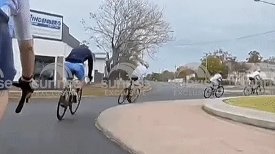 Pollie Pedal plummet: Angus Taylor nursing gravel rash after dramatic crash during charity bike ride
