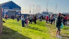 Arran ferry evacuated over 'bomb threat' as passenger rescued from sea