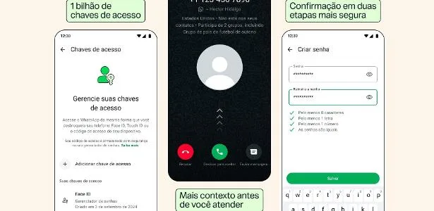 WhatsApp reforça segurança e permite mais de uma chave de acesso