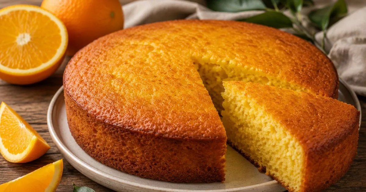 Torta de naranja con fruta entera: una receta húmeda, aromática y muy fácil de hacer