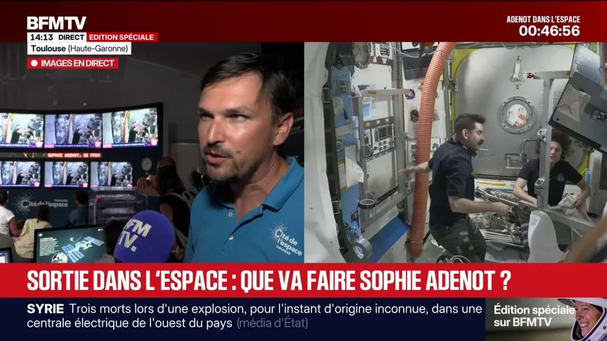 Sophie Adenot: de nombreux visiteurs à la Cité de l'espace pour la sortie extravéhiculaire de l'astronaute française