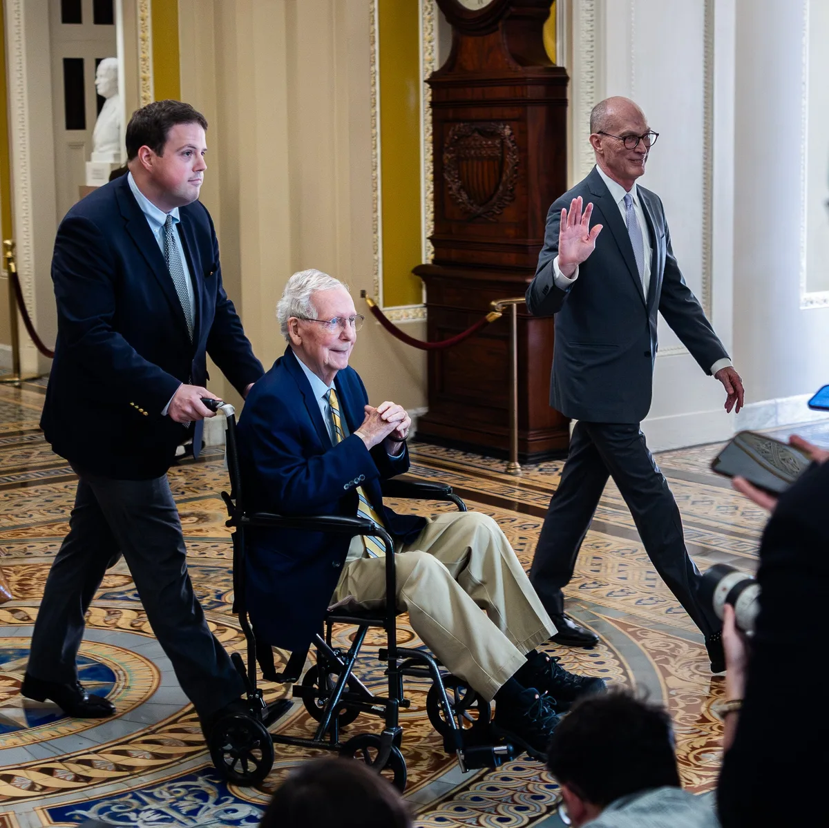 Mitch McConnell Returns to Senate After Three Month Absence