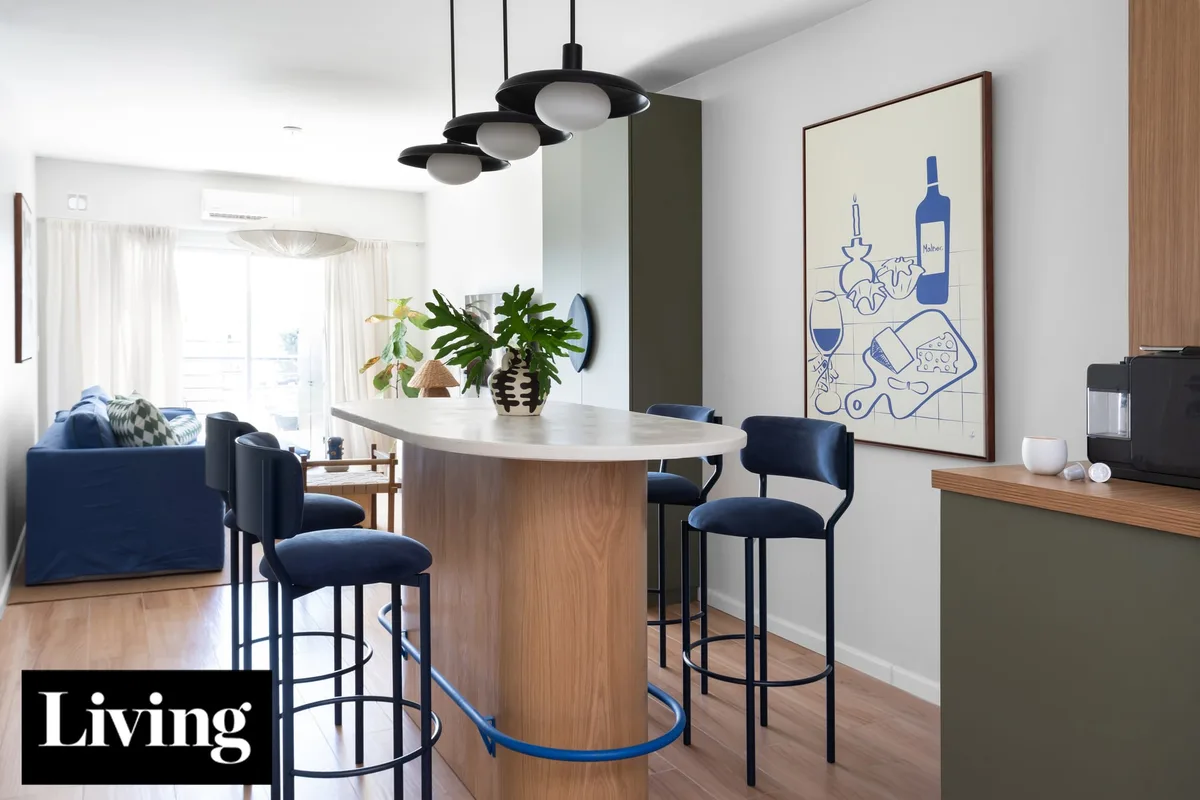 Un tres ambientes pensado alrededor del vino y los amigos