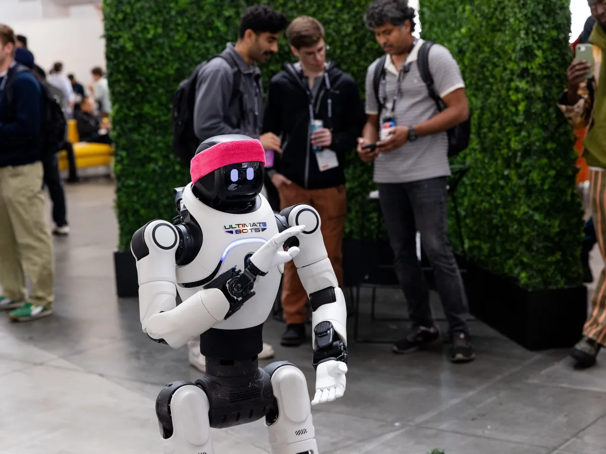 Silicon Valley threw a hot robot party, and the clankers were M.I.A.