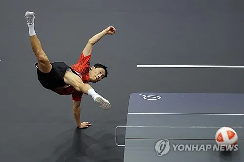 [아시안게임] 이준석, 테크볼 남자단식 '무실세트' 6연승으로 준결승행(종합)