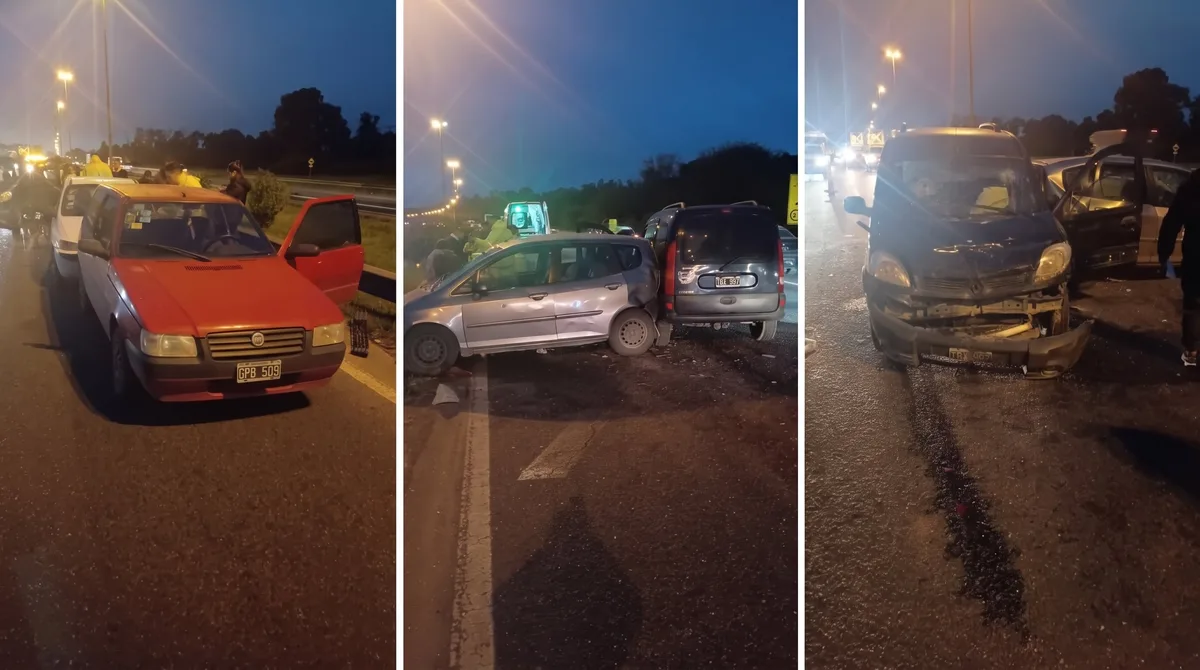 Un choque múltiple genera demoras en la Autopista Ezeiza-Cañuelas