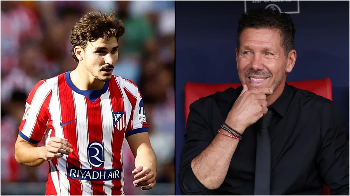 Diego Simeone reveló por qué Julián Álvarez se fue de la cancha sin saludar a los hinchas del Atlético de Madrid