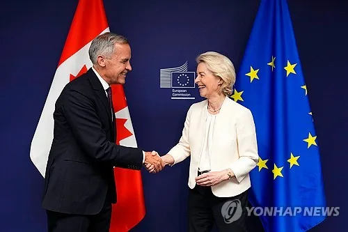 EU 수장, 캐나다에 첫 준회원국 제안…中과 무역불균형도 정조준(종합2보)