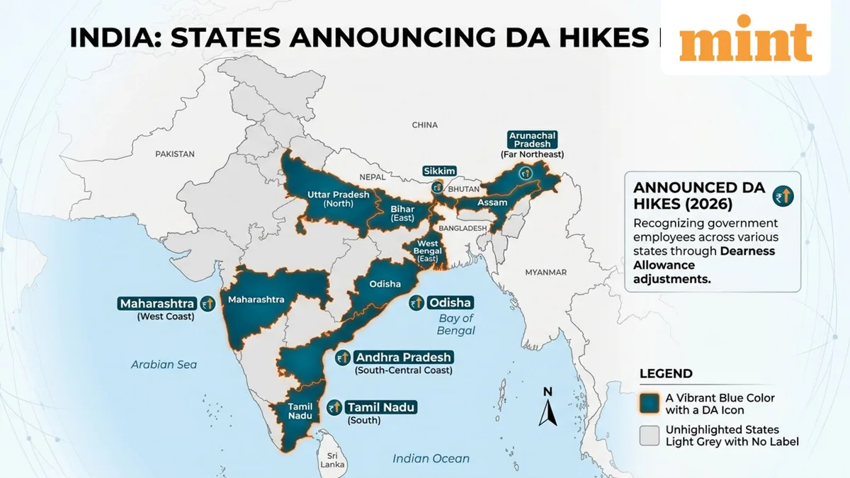DA news: Full list of states that have announced dearness allowance hikes, payment of arrears for employees so far
