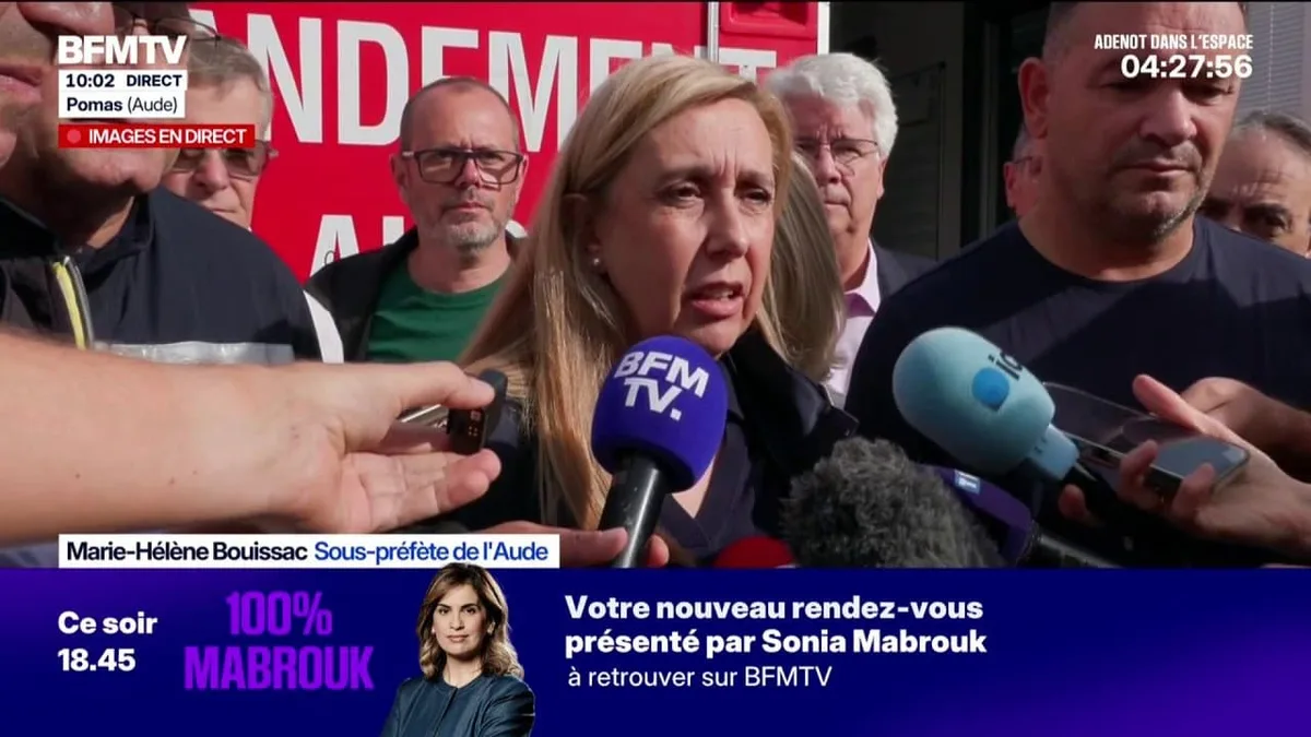 Tornade dans l'Aude: "Un évènement exceptionnel et très traumatisant pour l'ensemble des habitants", indique la sous-préfète Marie-Hélène Bouissac